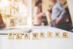 Business concept. Business people discussing the charts and graphs showing the results of their successful teamwork.